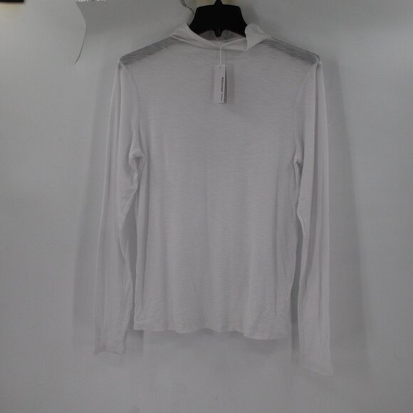 NWT Standard James Perse Top Women 2 Turtleneck Long Sleeve Knit pullover white - Picture 1 of 12